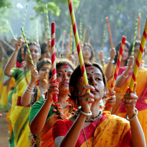 Basanta Utsav at Santiniketan Bolpur Holi